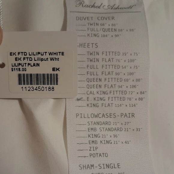 Brand New Rachel Ashwell Simply Shabby Chic King Fitted Sheet Liliput - Picture 8 of 8